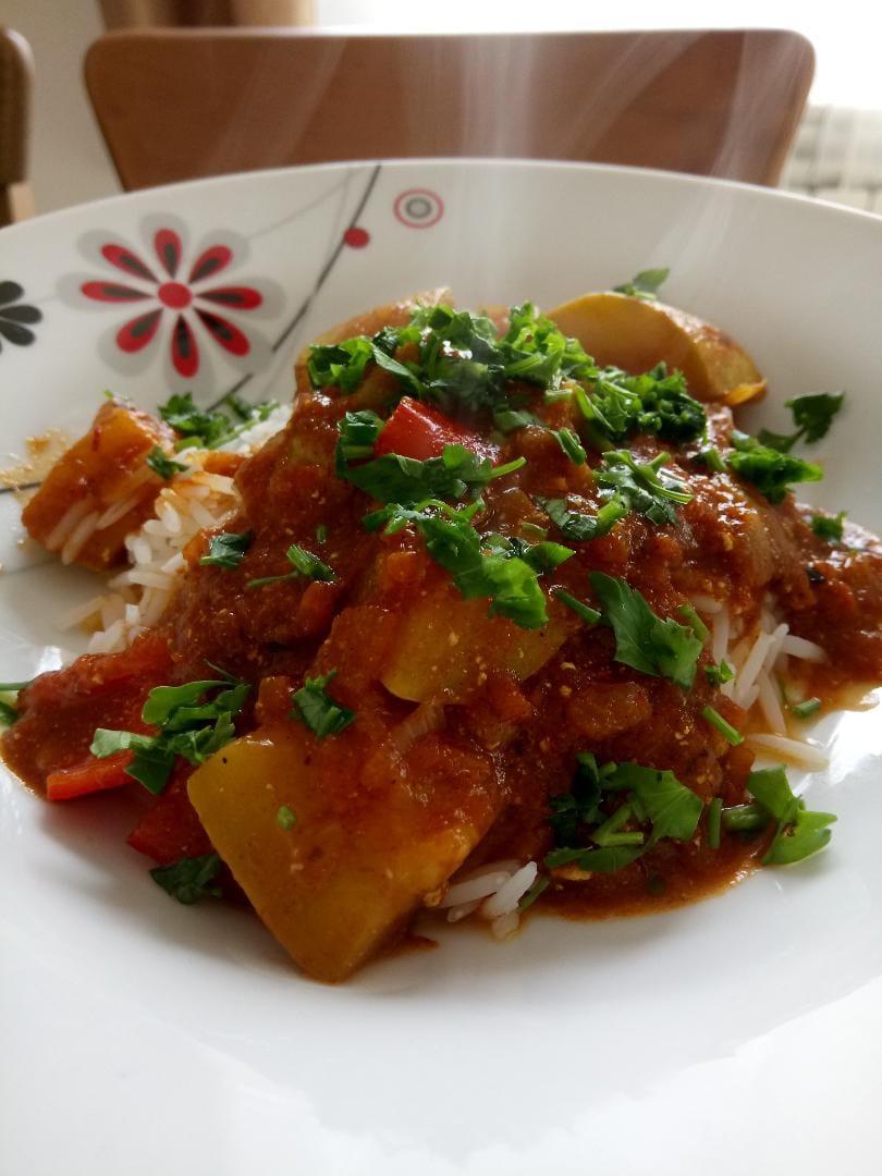 Басмати ориз с къри и зеленчуци